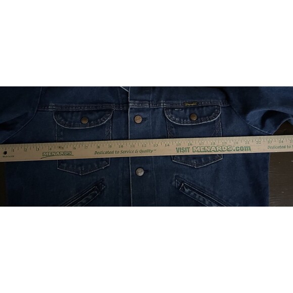 RARE Vintage 70’s Wrangler Jacket Sz 44 Denim Wash Made In USA EXCELLENT COND. - Picture 5 of 8